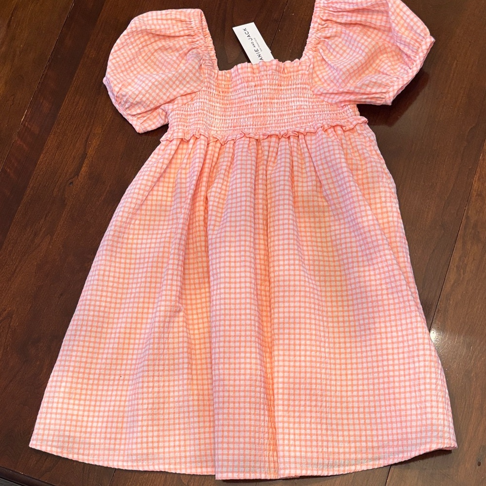 Janie and Jack Pink Gingham Dress